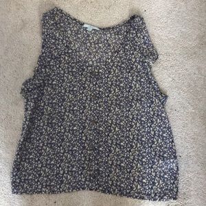 Floral Button Top